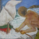 Calpe (2018, 110 x 120 cm,  Öl auf Leinwand)