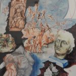 Unermesslich (2008, 70 x 100 cm, Mischtechnik)