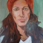 Ritratto (2014, 40 x 45 cm, Olio su tela) 