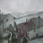 Bauernhaus Toscana (2010, 50 x 70 cm)