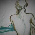 Rueckenakt (2010, 130 x 110 cm)